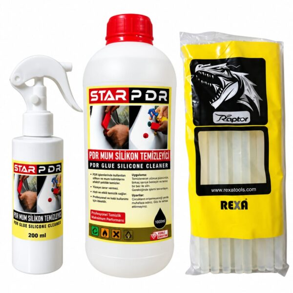 Boyasız Göçük Düzeltme | 1kg Rexa Silikon | 200ml Slikon Sökücü Sprey | 1lt Silikon Sökücü Sıvı Seti