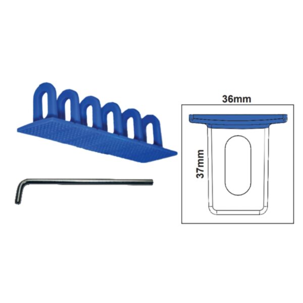 Set PDR Boyasız Göçük Düzeltme Plastiği Mavi 6 Lı Düz 36 mm + L Kol