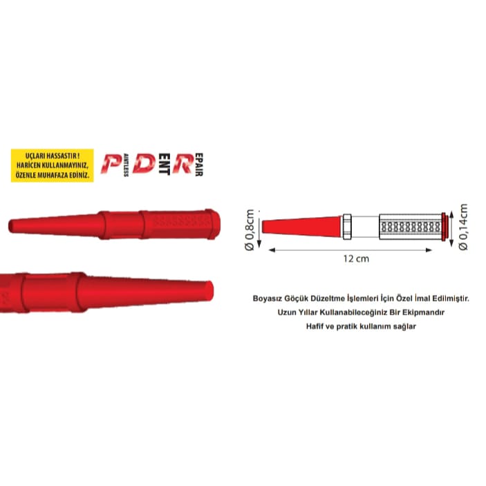 11361-4 Pdr Boyasız Göçük Düzeltme Kalemi İz Noktası 5mm - Görsel 1