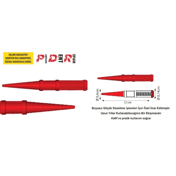 11361-6 Pdr Boyasız Göçük Düzeltme Kalemi İz Noktası 1mm - Görsel 1