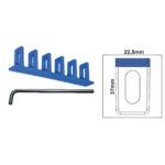 Set PDR Boyasız Göçük Düzeltme Plastiği Mavi 6 Lı Düz 22,5mm + L Kol
