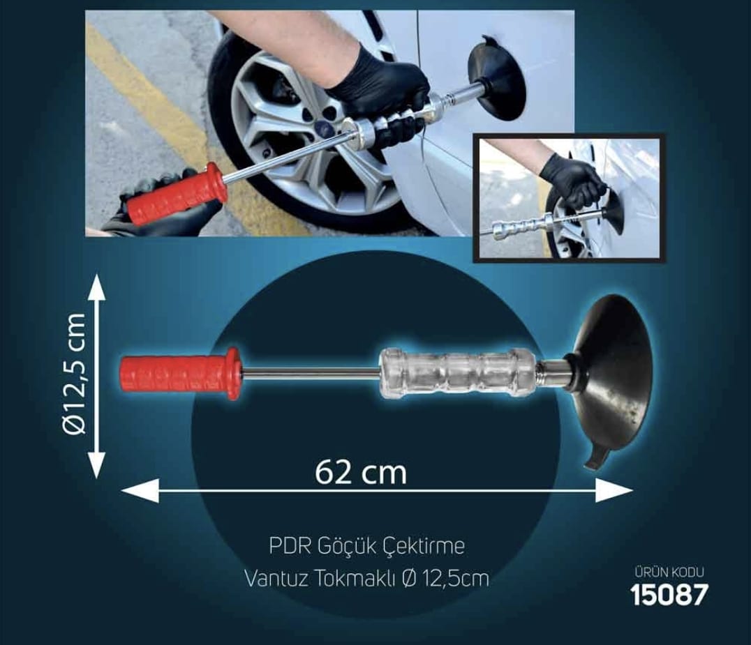 15087 Vantuz Tokmaklı çap 12,5cm 2,54 Kg - Görsel 1