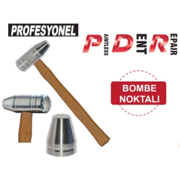 Pdr Kaporta Çekiç Aluminyum Ahşap Saplı ( Büyük Balta ) 337,5Gr
