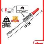 Kaporta Ağır İş Güçlü Tokmak Çektirme Aslan Pençesi 2 Kanca Uçlu