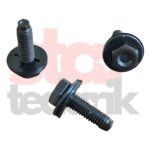 Civata Oynar Pullu Siyah M6X20mm Audi VW Seat Peugeot 20 Adet