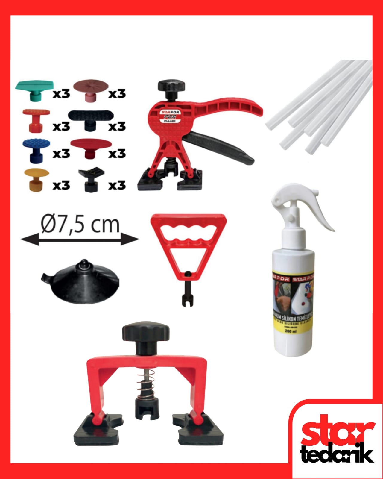 565 PDR BOYASIZ GÖÇÜK DÜZELTME SETİ 35 PARÇA ÖZEL SERİ - Görsel 1