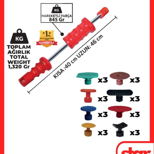 PDR BOYASIZ GÖÇÜK DÜZELTME SETİ 25 PARÇA  ÖZEL SERİ