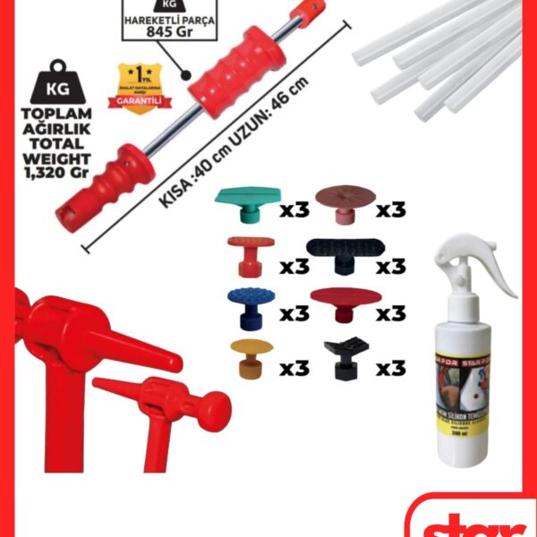 Boyasız Göçük Düzeltme Seti 33 Parça