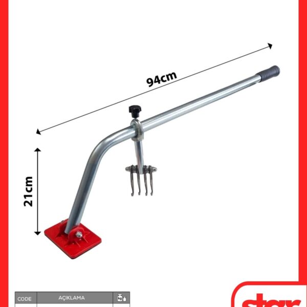 Boyasız Göçük Düzeltme Kaporta Manuel Kollu Göçük Çektirme Seti | 3 Parça