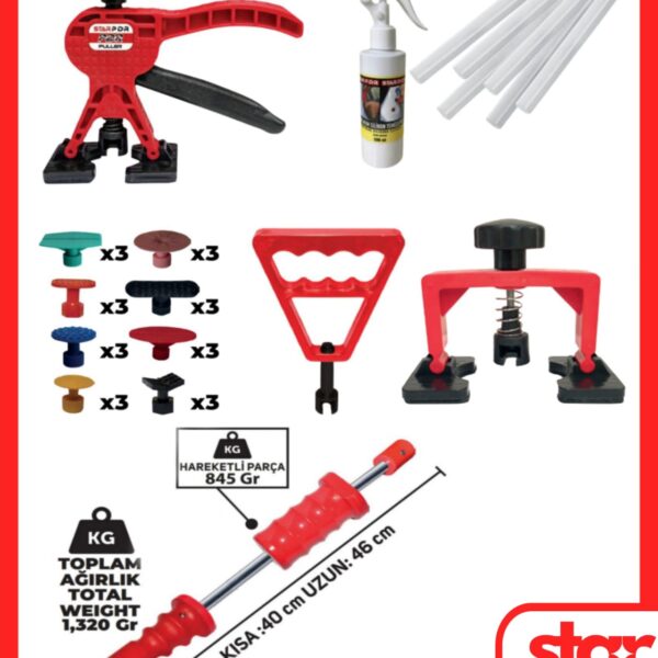 PDR BOYASIZ GÖÇÜK DÜZELTME SETİ 35 PARÇA ÖZEL SERİ