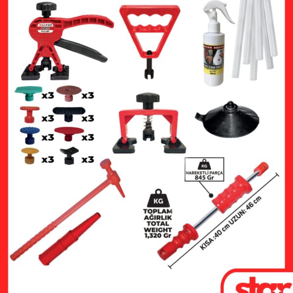 PDR BOYASIZ GÖÇÜK DÜZELTME SETİ 38 PARÇA ÖZEL SERİ