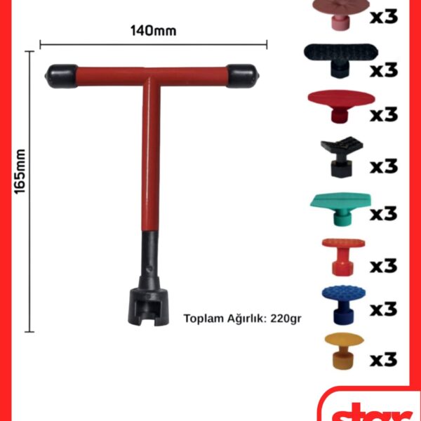 Pdr Manuel Kaporta Çektirme T Kol 140mm x 165mm