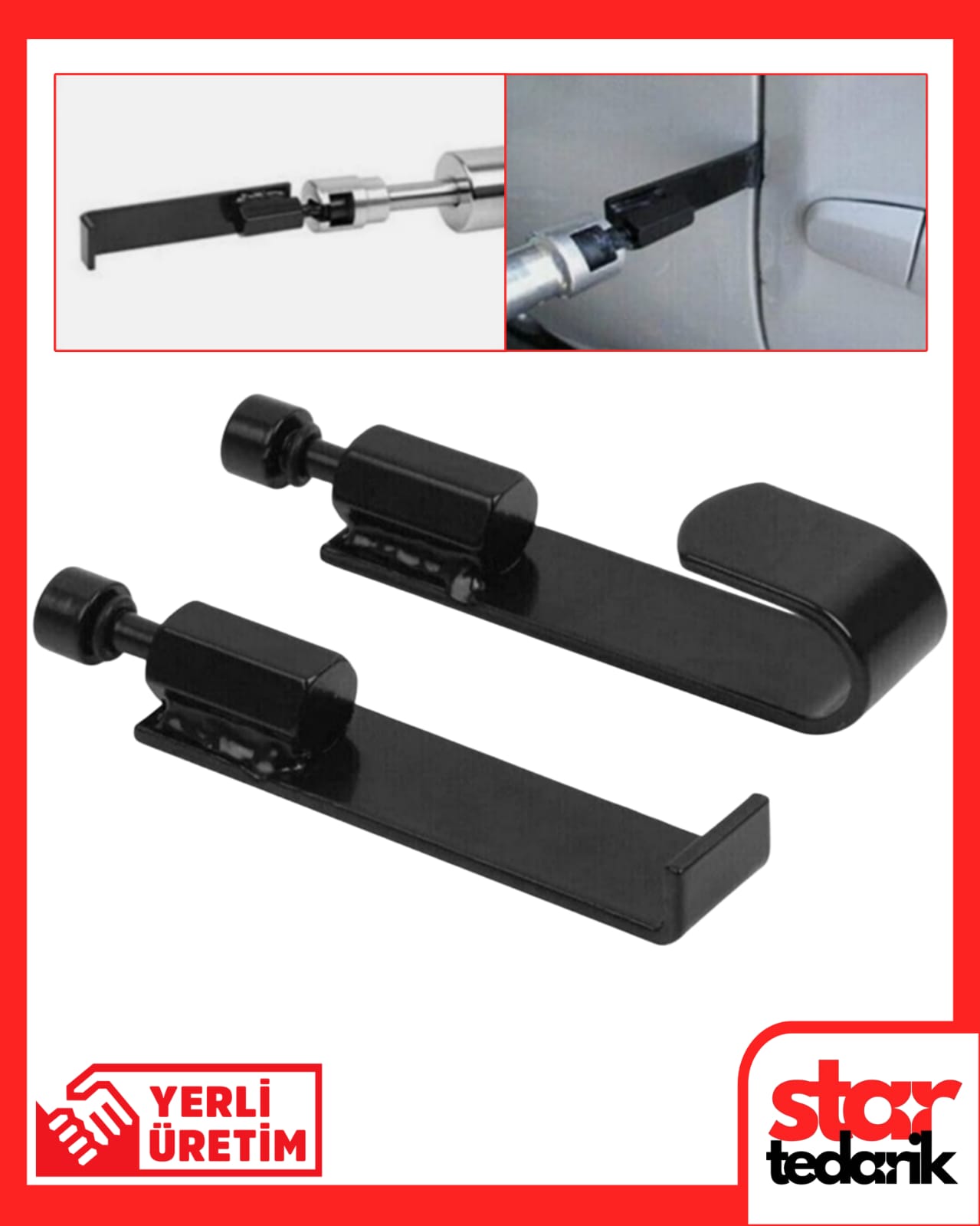 11 Pdr Kaporta Kenar Çekitrme Ve Düzeltme Seti L ve Kıvrık uç 2 Parça - Görsel 1