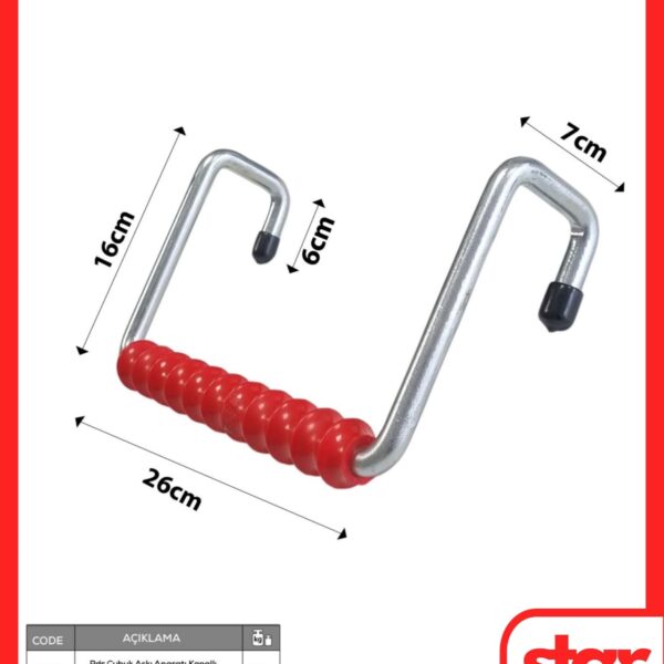 Boyasız Göçük Düzeltme  Çubuk Askı Aparatı 25cmX14cm Kanallı