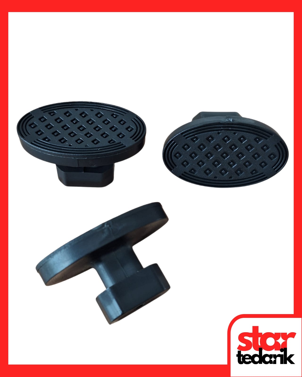 12304 PDR Boyasız Göçük Düzeltme Plastiği Köşe Elips Düz Çap 40x24mm - D. N6 - Siyah - Görsel 1