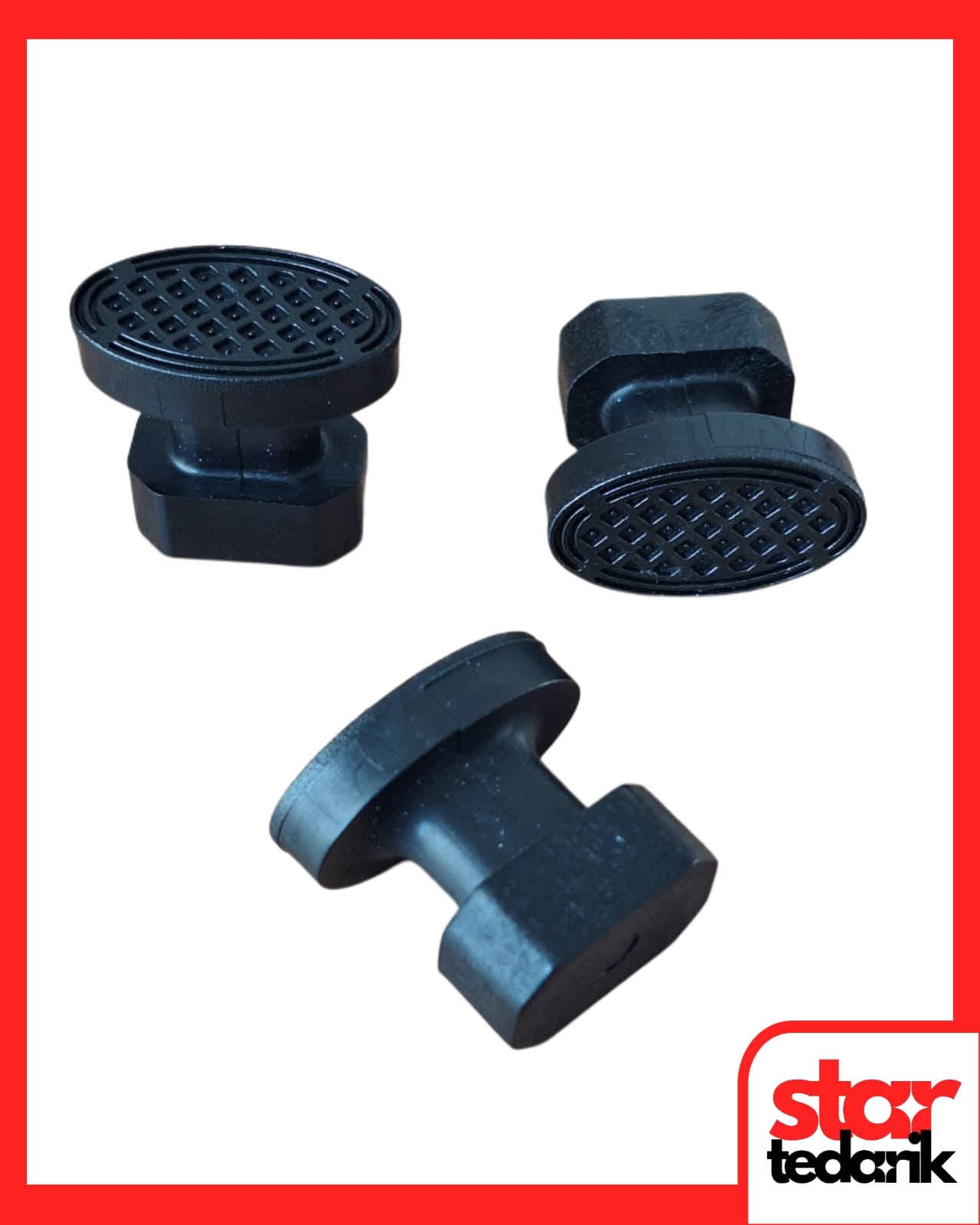 12305 PDR Boyasız Göçük Düzeltme Plastiği Köşe Elips Düz Çap 25x15mm - D. N6 - Siyah - Görsel 1