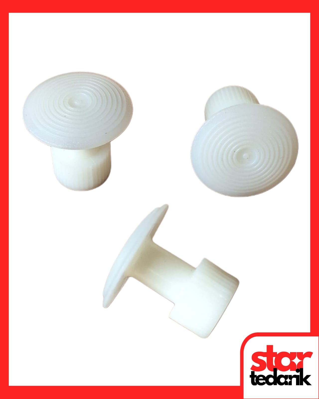 13565 PDR Ekstra Boyasız Göçük Düzeltme Plastiği Bombeli Çap 23Mm - D. N6 - Natural Beyaz - 10 adet - Görsel 1