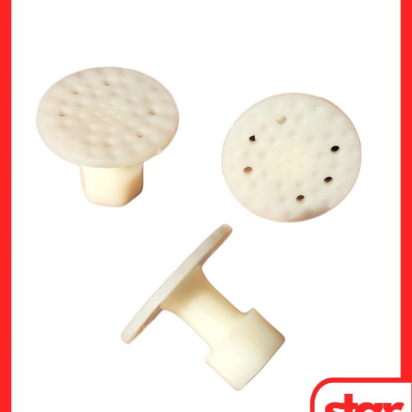 PDR Ekstra Boyasız Göçük Düzeltme Plastiği Yuvarlak Delikli Düz Çap 27mm - D. N6 - Natural Beyaz