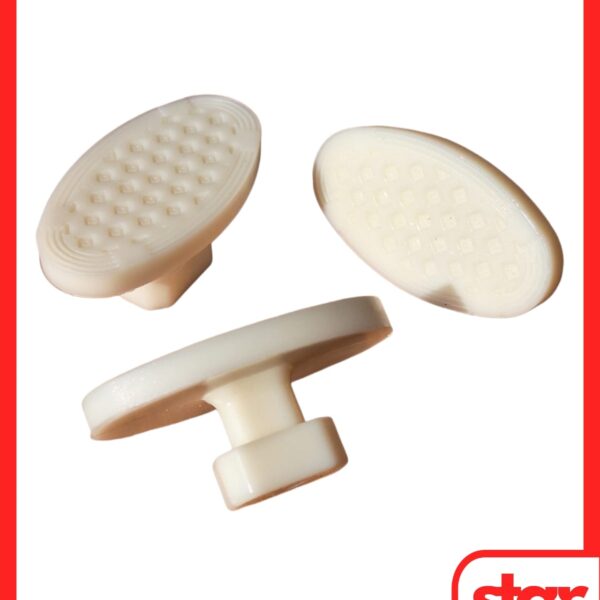 PDR Boyasız Göçük Düzeltme Plastiği Köşe Elips Düz Çap 49x27mm - D. N6 - Natural Beyaz - 10 Adet