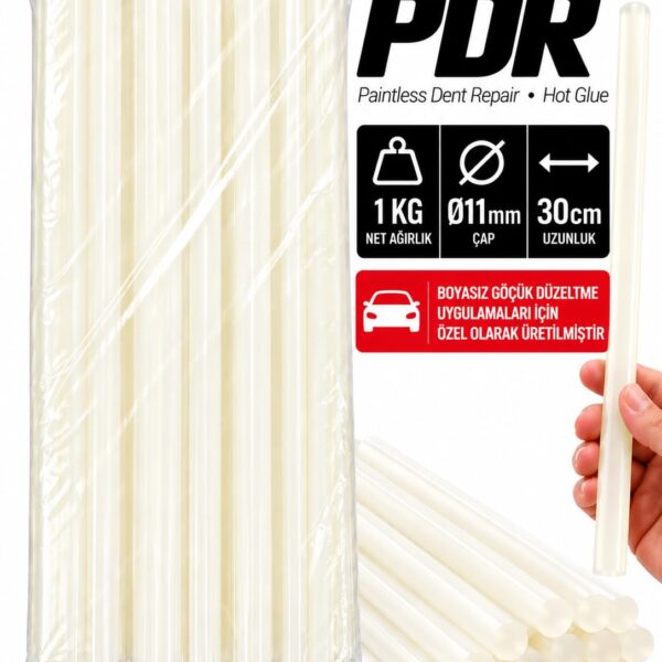 PDR Boyasız Göçük Düzeltme Silikonu 1 KG Ø11 mm 30 cm Hot Glue